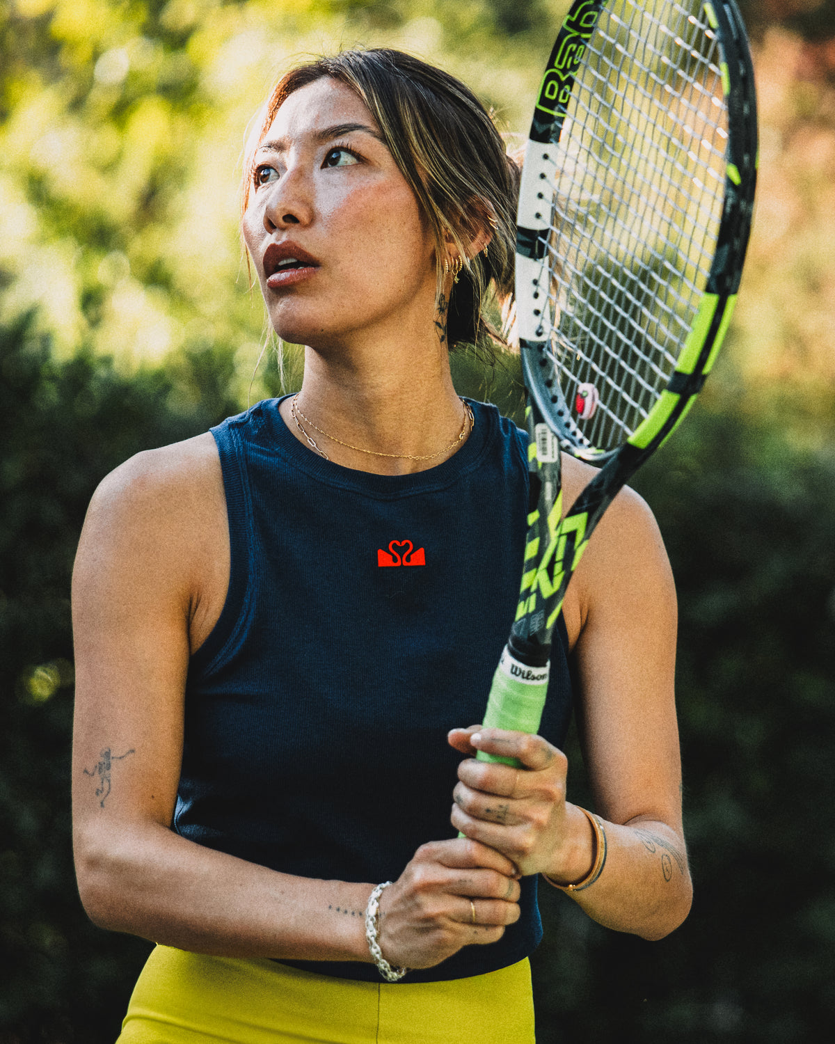 Logo Ribbed Tank